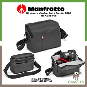 Manfrotto NX camera shoulder bag II Grey for DSLR SKU MB NX-SB-IIGY
